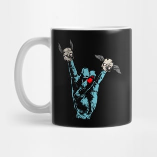 Rock Hand Skull Rocking Skeleton Mug